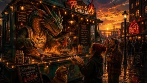 Dragon Launches Food Truck Business, Uses Fire-Breathing to Perfect Artisanal Grilled Cheese