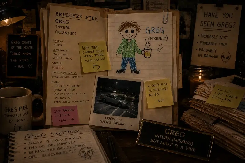 Greg — last known location