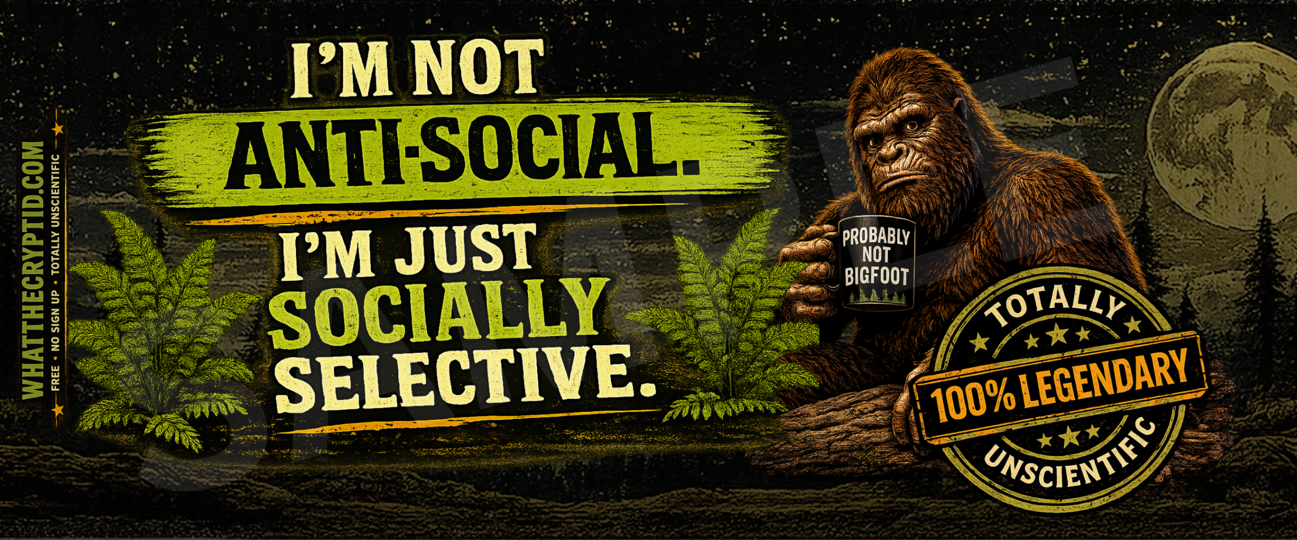 Bigfoot "Probably Not Bigfoot" Coffee Mug — What The Cryptid? - Image 6
