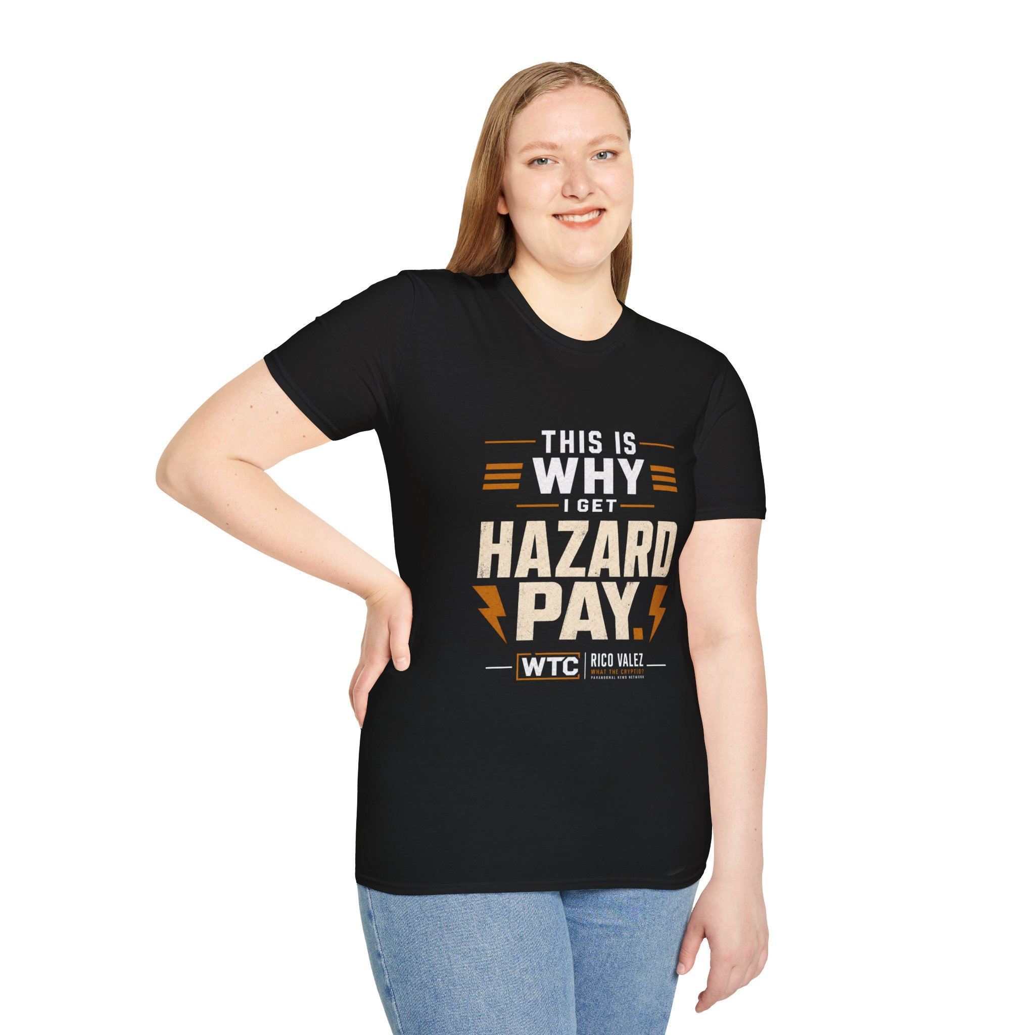 Rico Valez "Hazard Pay" T-Shirt — What The Cryptid? - Image 4