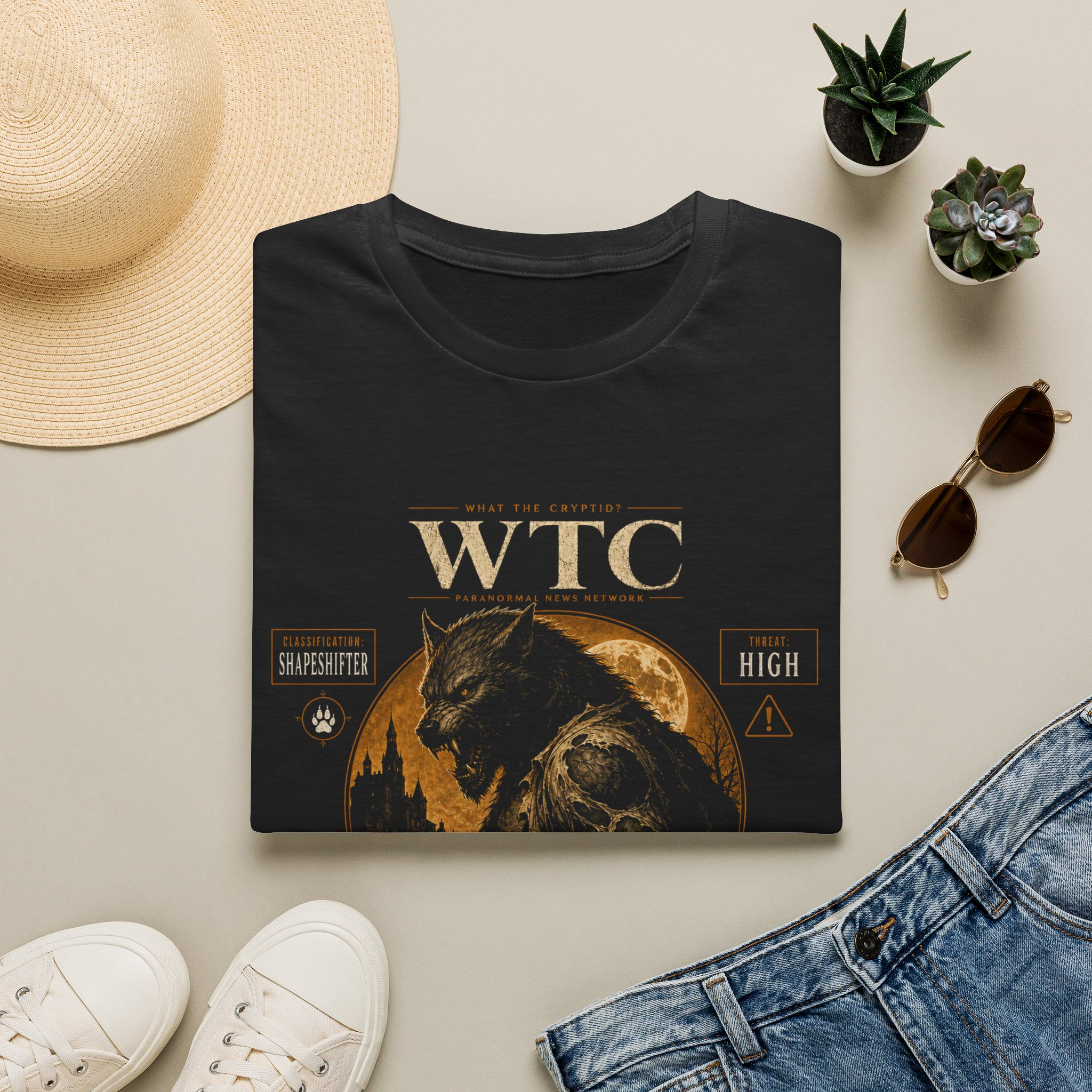 European Werewolf "Fully Human. Mostly." T-Shirt — What The Cryptid? - Image 2