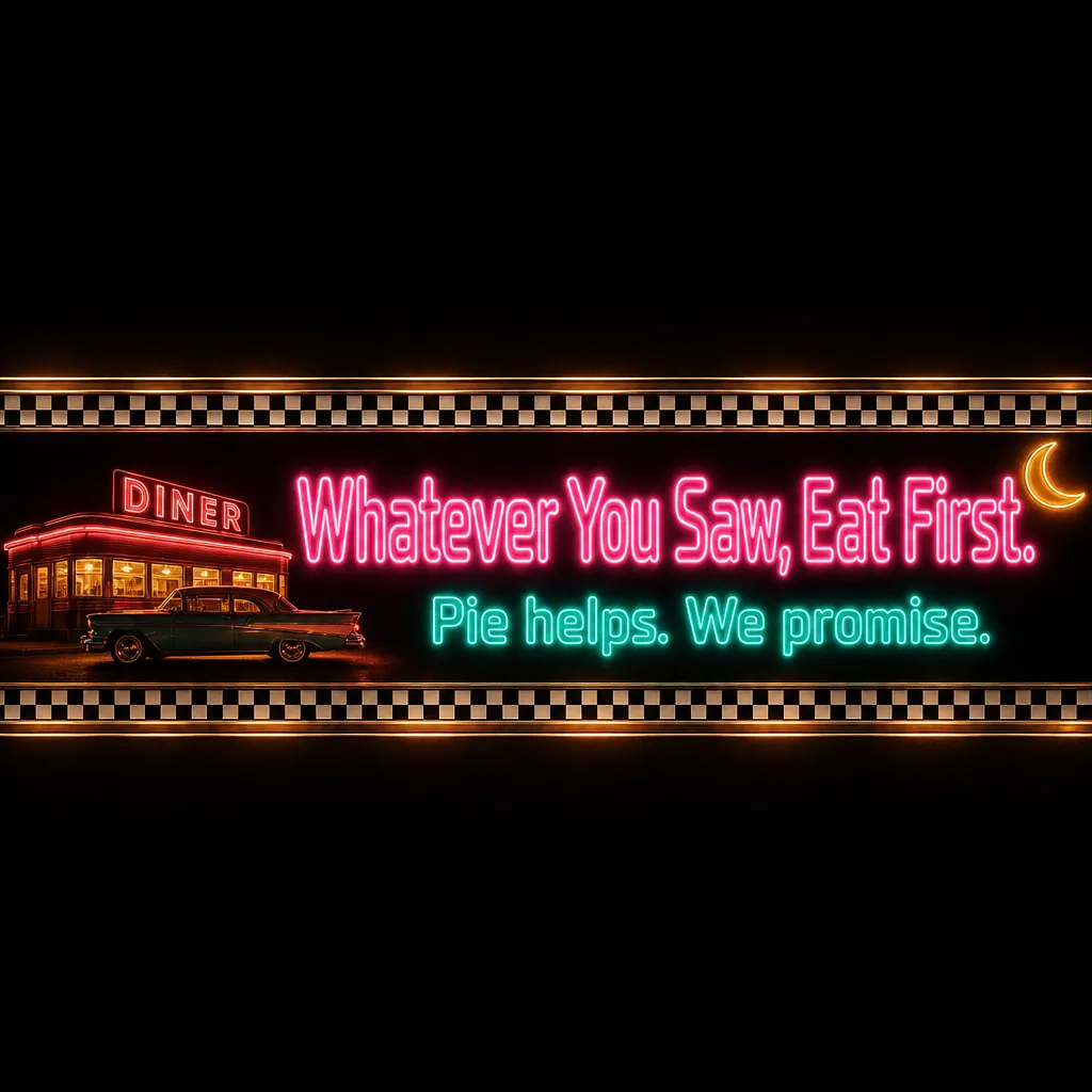 Wharever you saw, first eat
