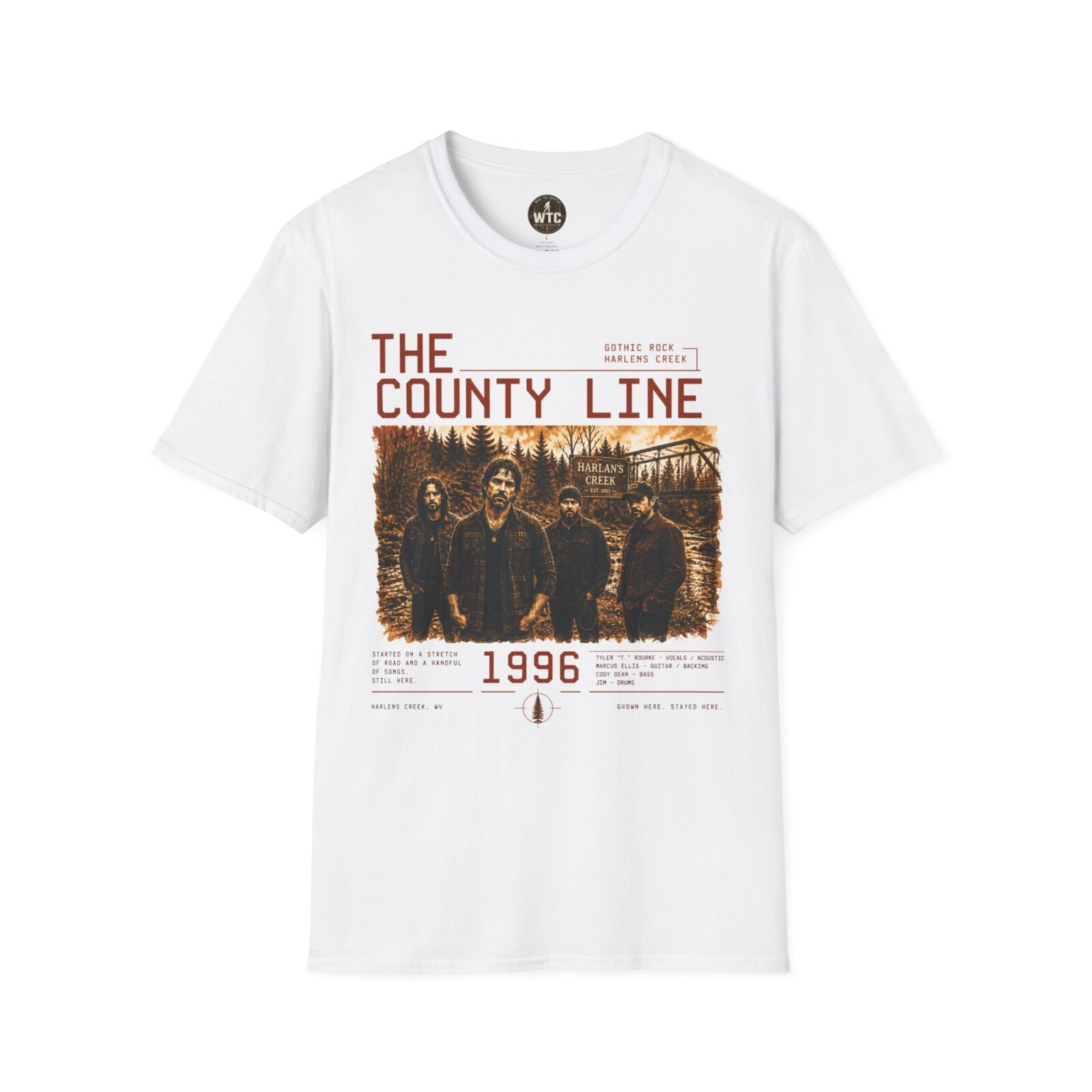 The County Line Band T-shirt 1996 — What The Cryptid? - Image 8