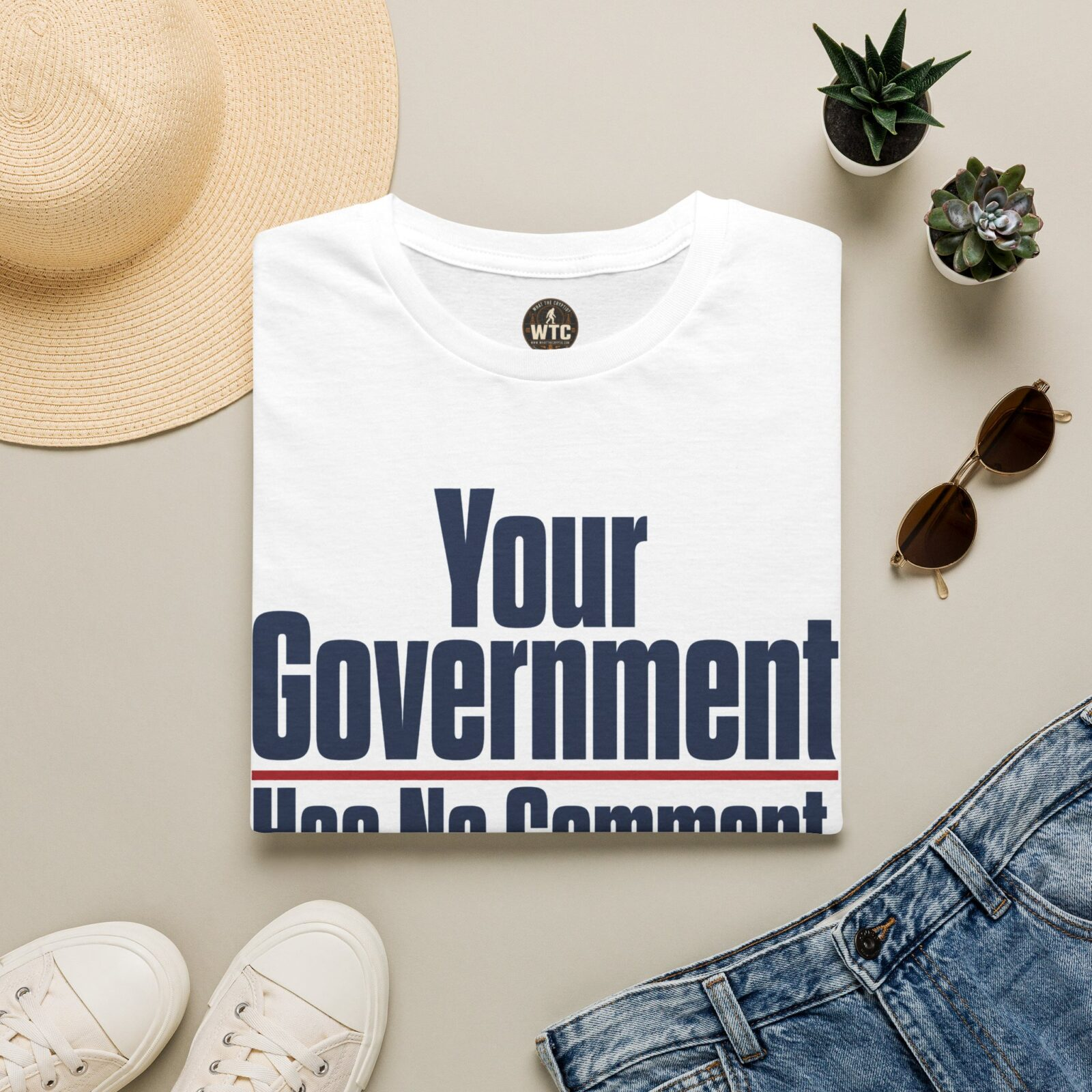 Your Government Has No Comment - We Do - WTC T-Shirt — What The Cryptid? - Image 3
