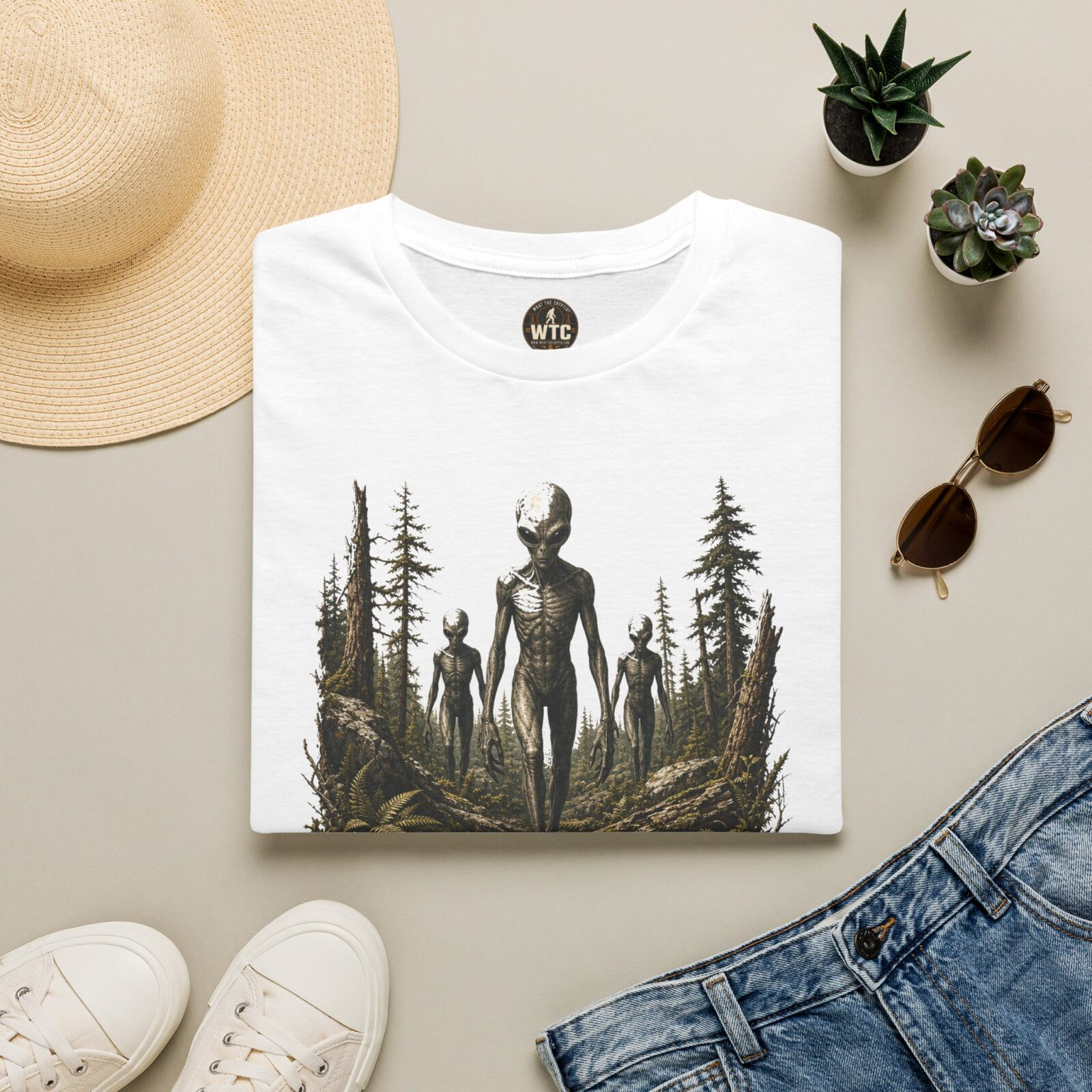 Alien Greys - They Weren't Asking Permission T-shirt — What The Cryptid? - Image 5
